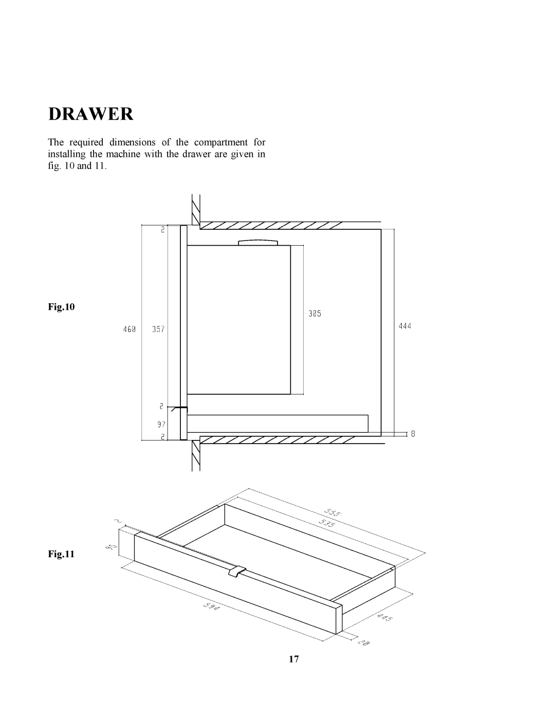 Zanussi ZCOF636X manual Drawer 