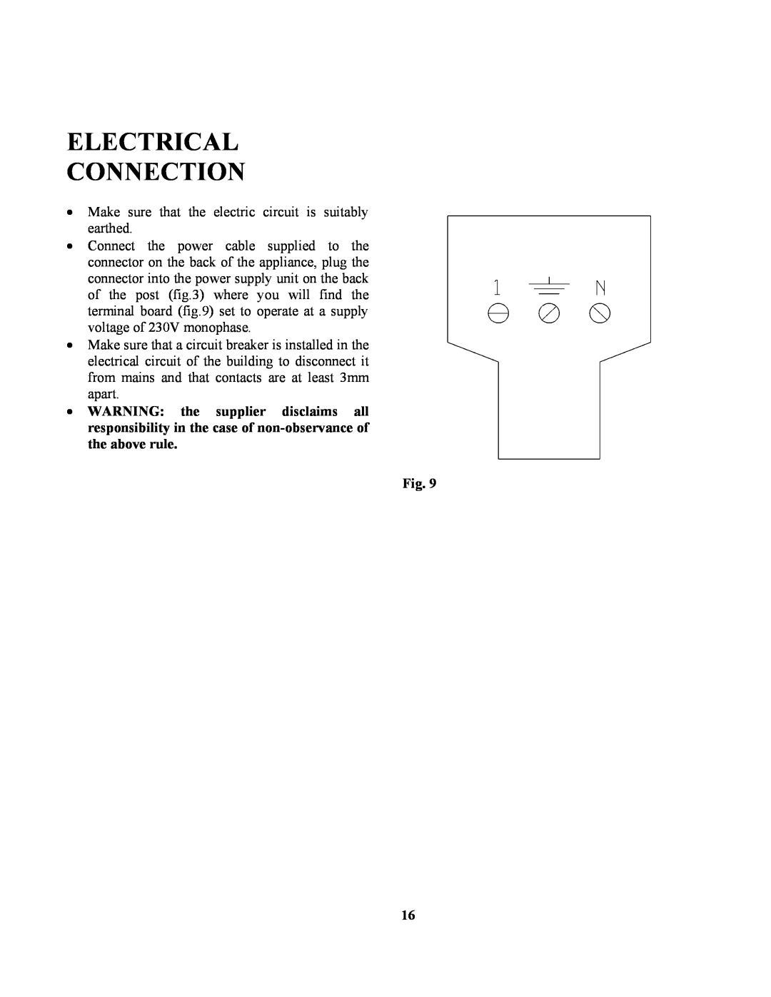 Zanussi ZCOF636X manual Electrical Connection 