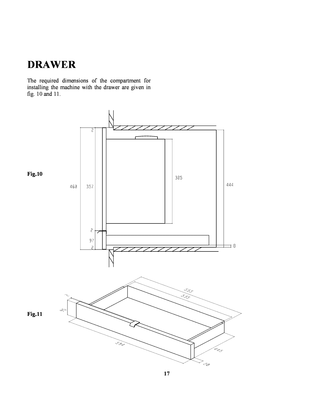 Zanussi ZCOF636X manual Drawer 