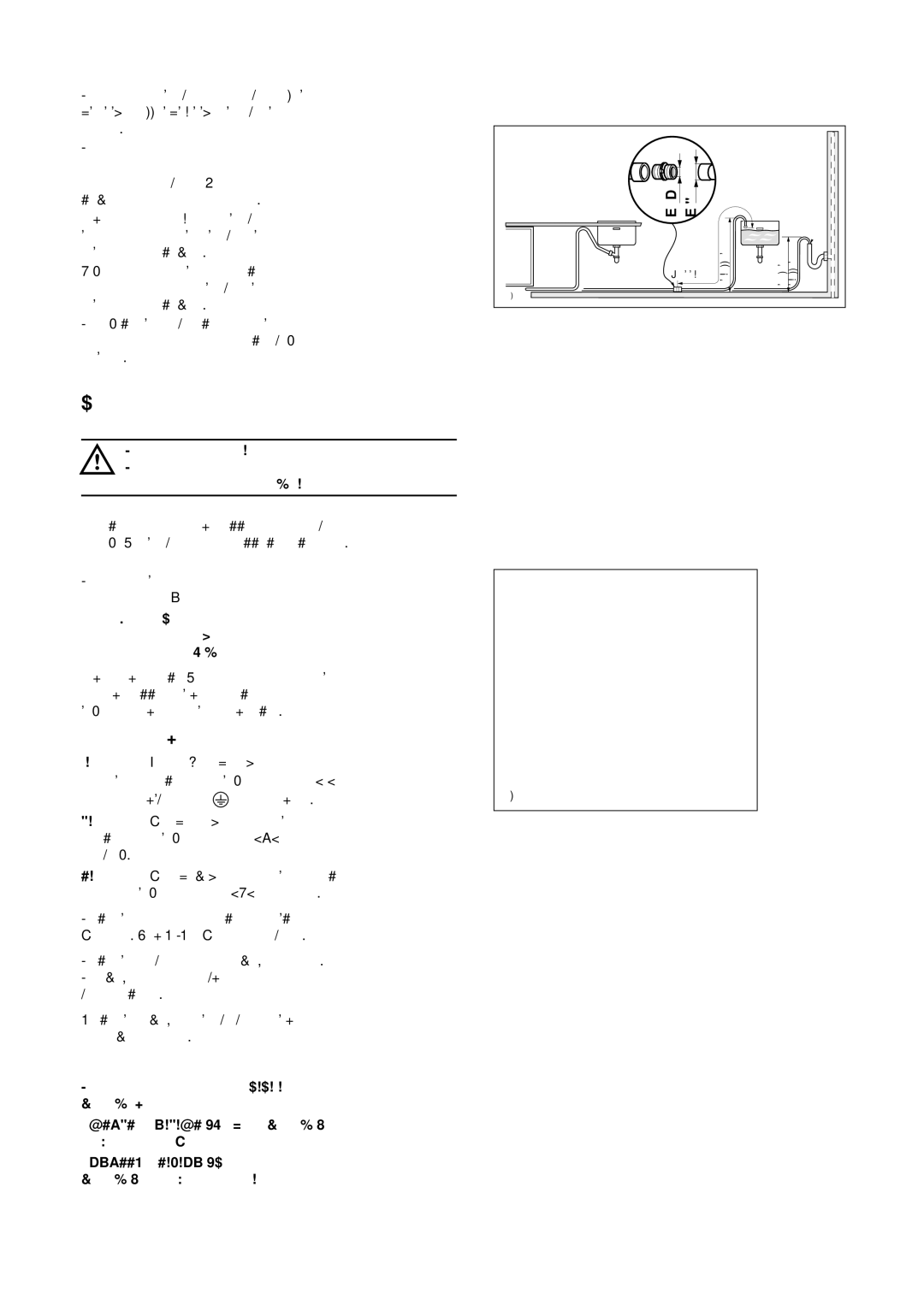 Zanussi ZD 694 manual Electrical connection, Proceed as follows 