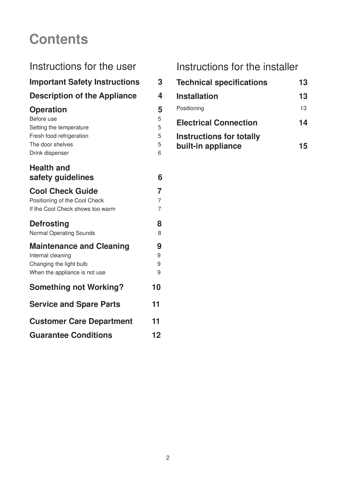 Zanussi ZDC 57 L, ZI 7165 manual Contents 