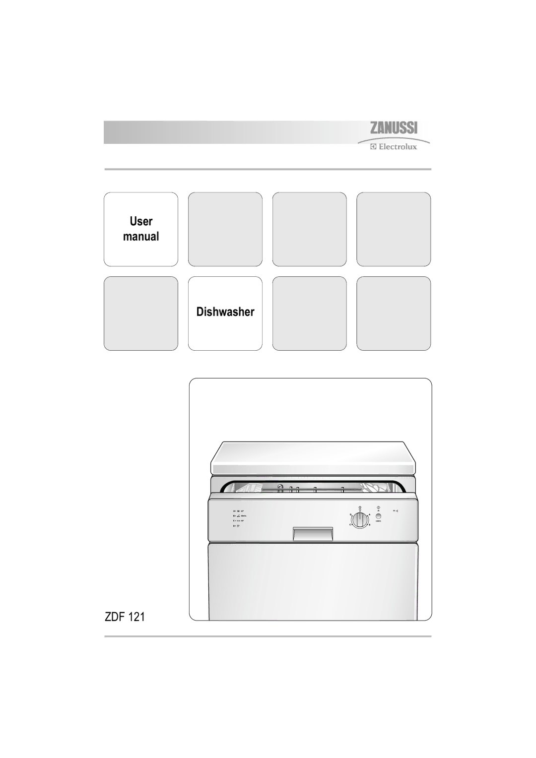 Zanussi ZDF 121 manual User Manual Dishwasher 