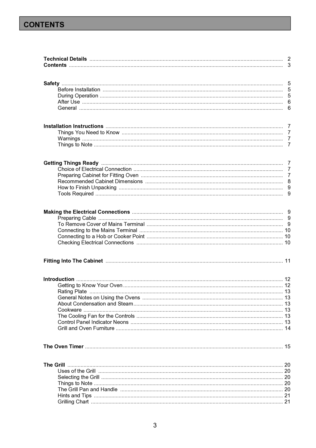 Zanussi ZDF867 manual Contents 