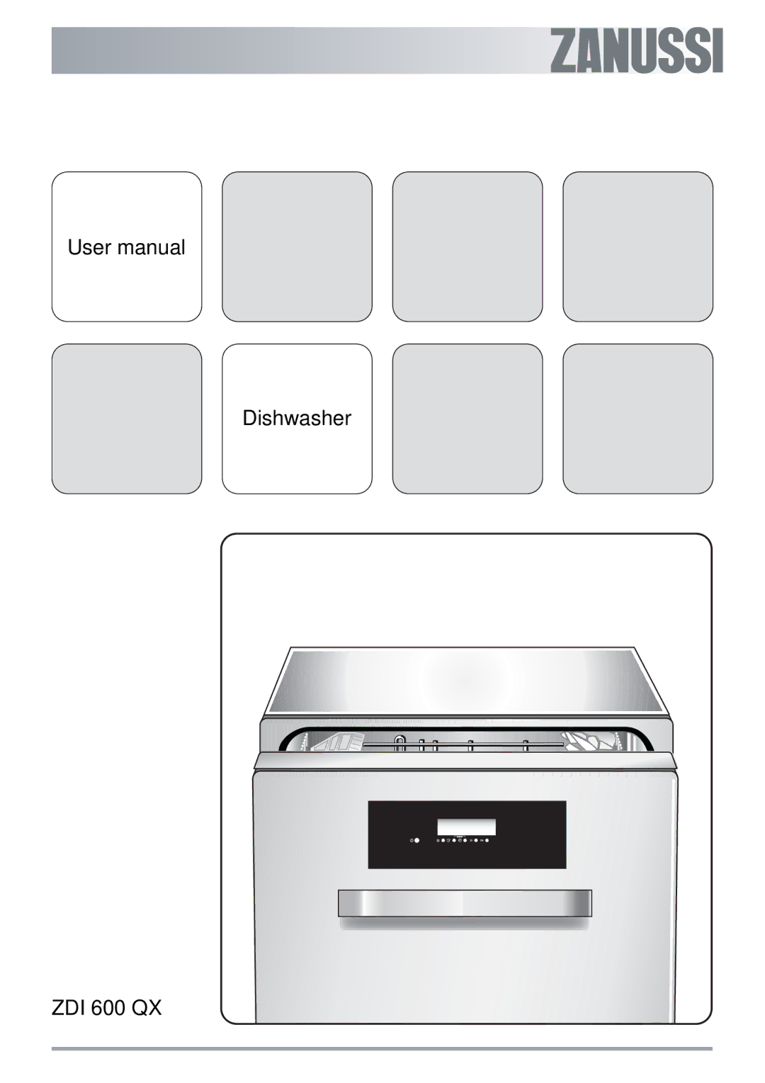 Zanussi manual Dishwasher ZDI 600 QX 