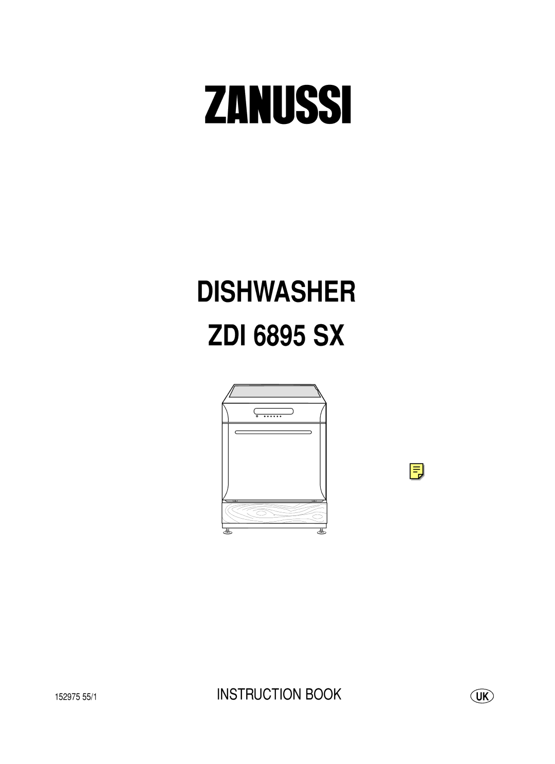 Zanussi ZDI 6895 SX manual Dishwasher 