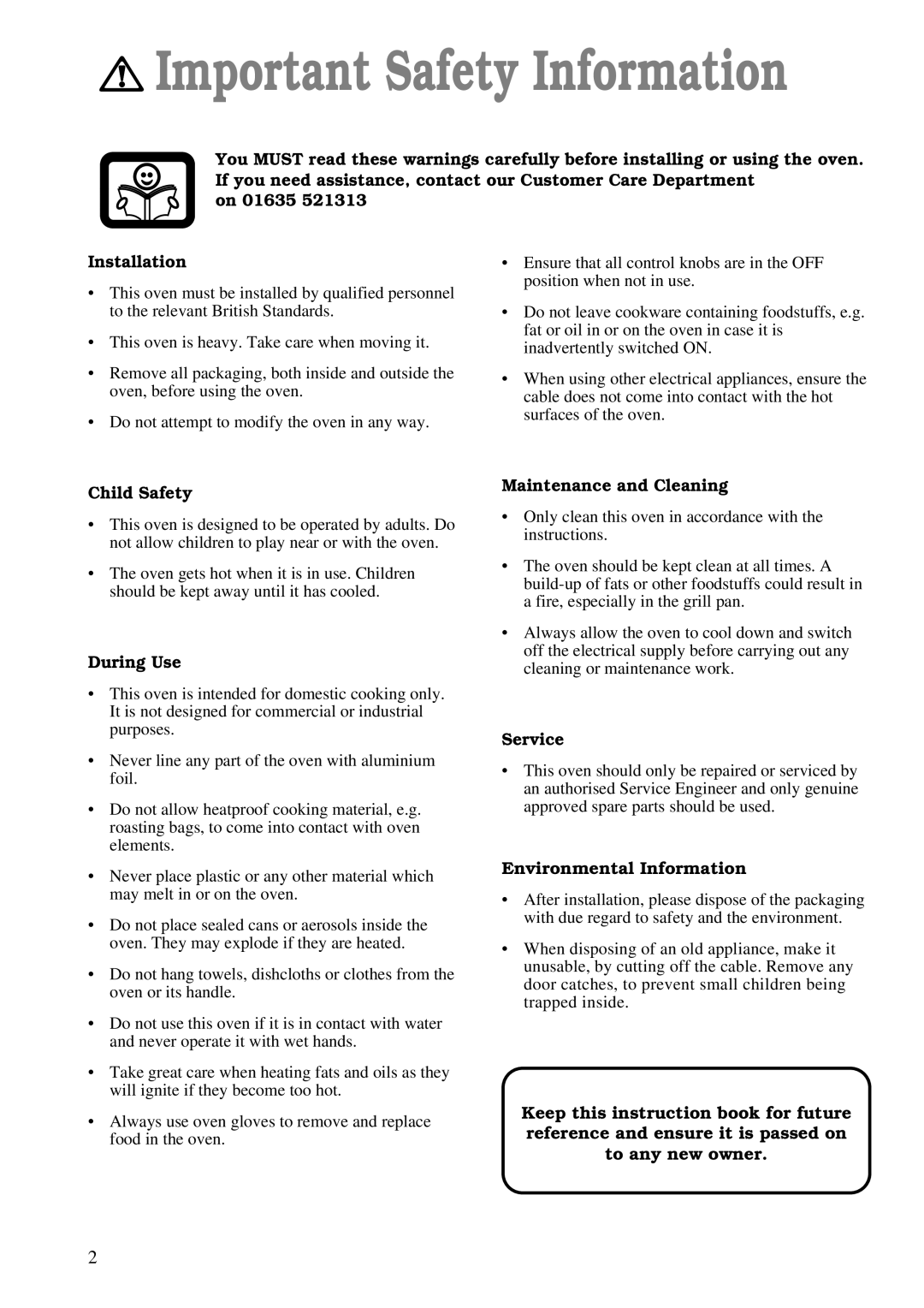 Zanussi ZDM 868 manual Important Safety Information 