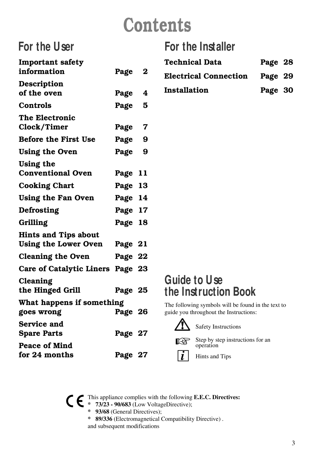 Zanussi ZDM 868 manual Contents 