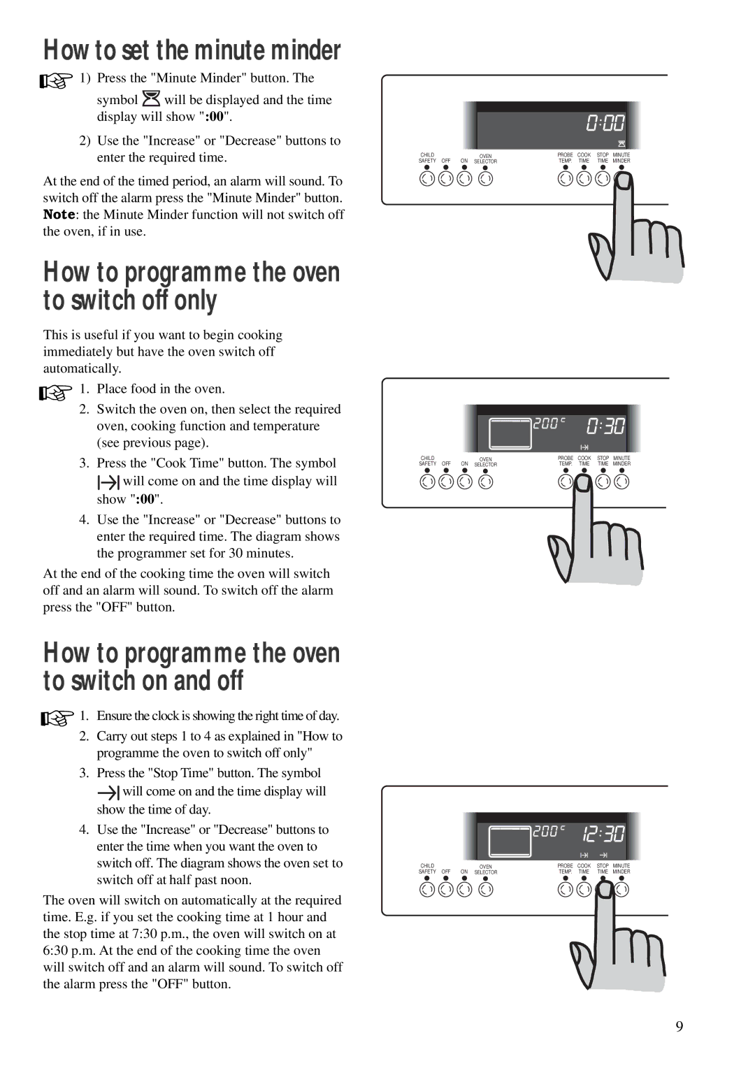 Zanussi ZDM 891 manual How to programme the oven to switch off only 