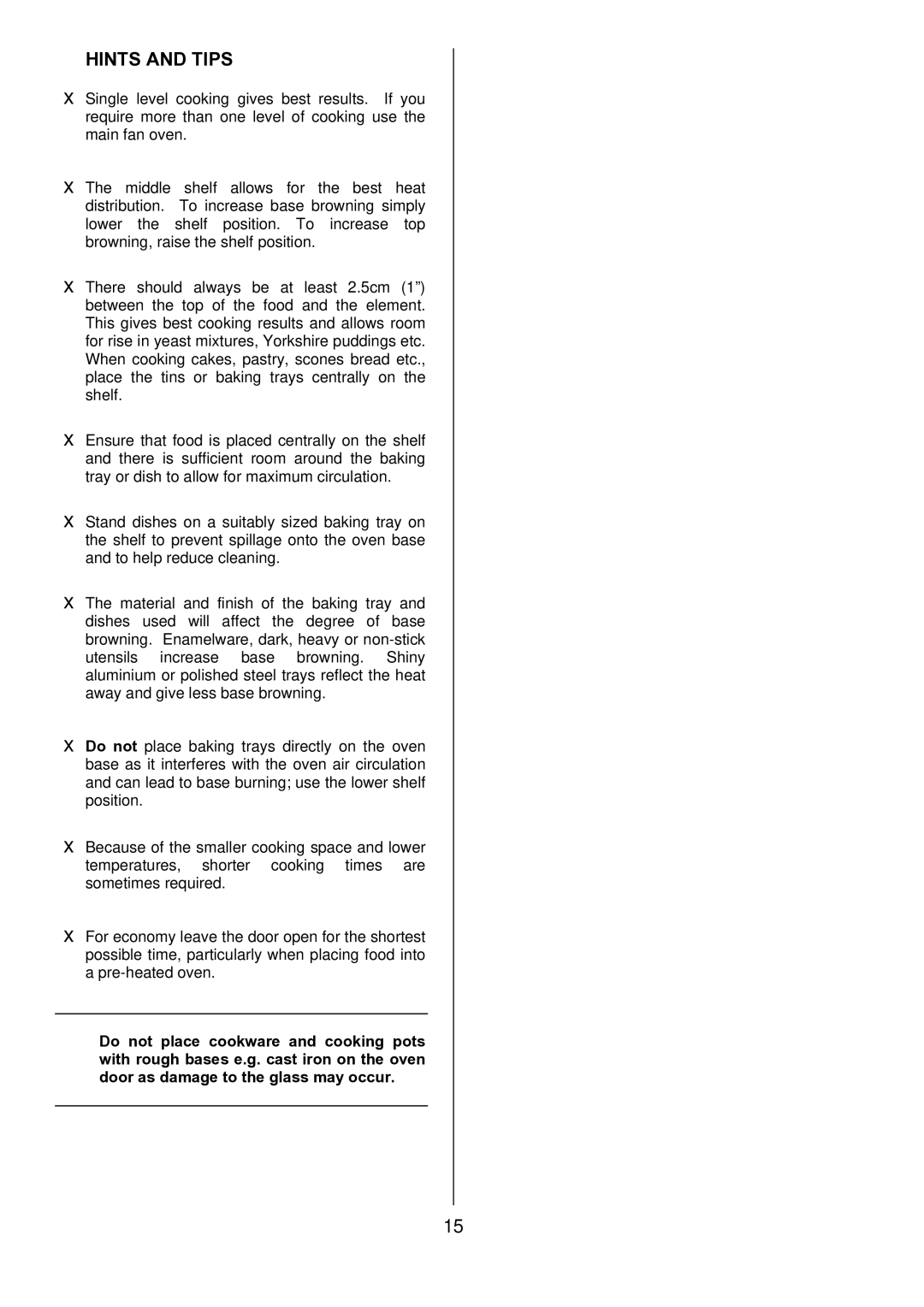 Zanussi ZDQ 595 manual Hints and Tips 