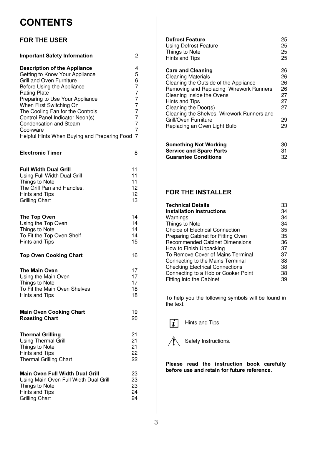 Zanussi ZDQ 595 manual Contents 