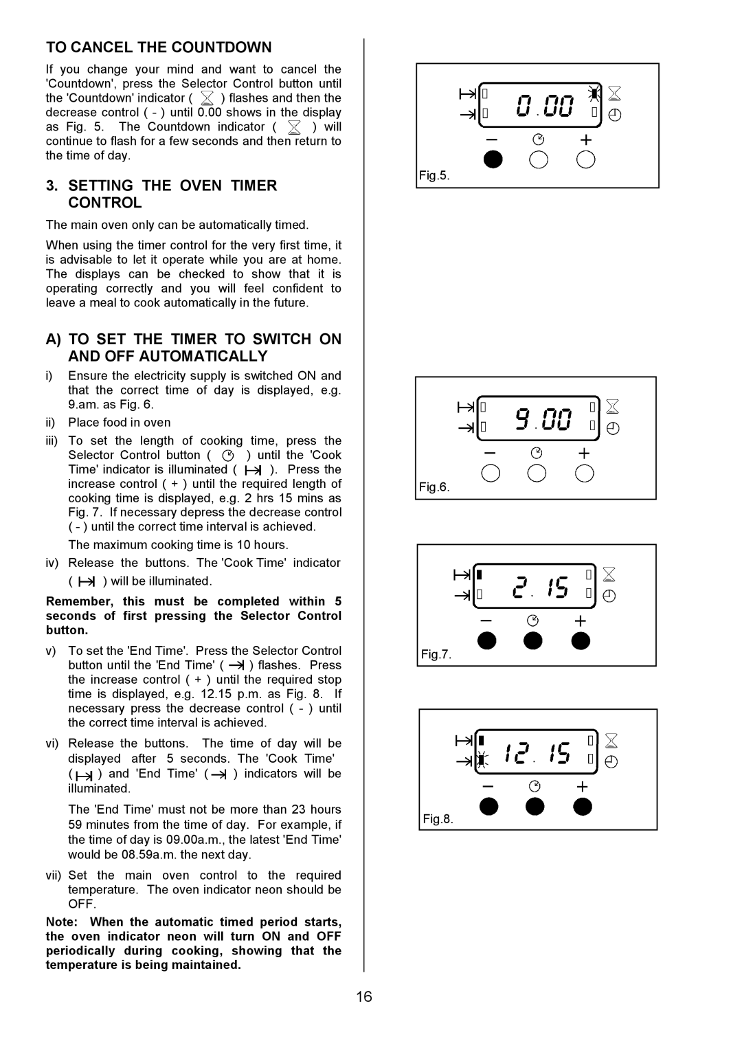 Zanussi ZDQ 695 manual To Cancel the Countdown, Setting the Oven Timer Control 