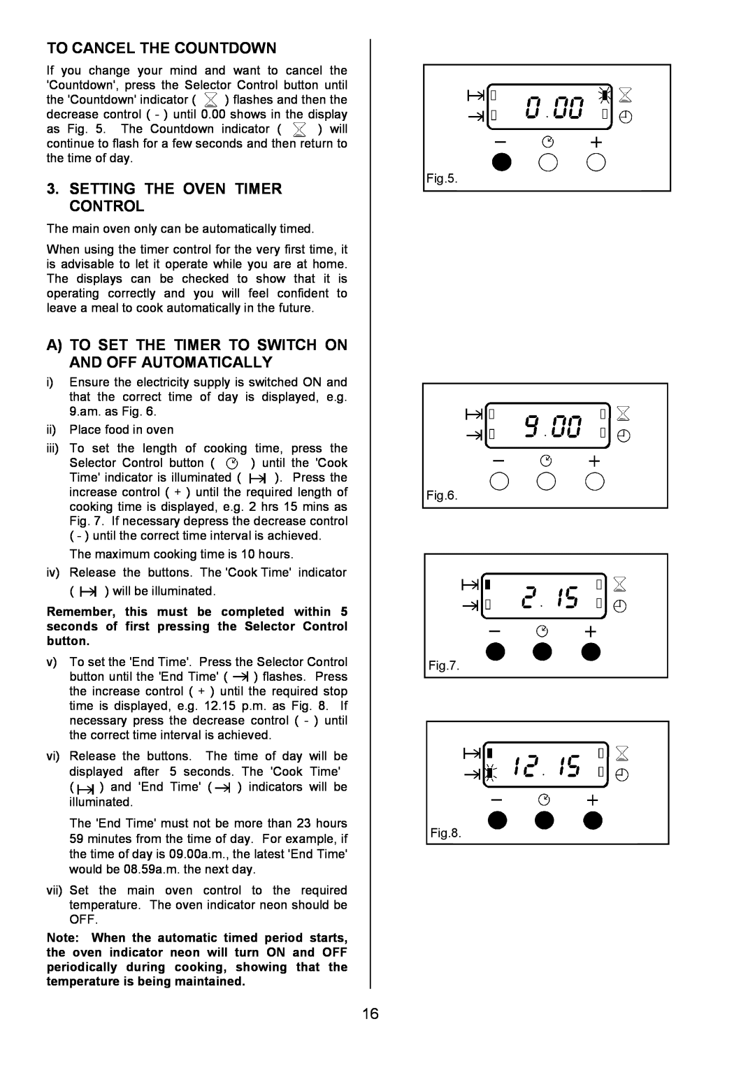 Zanussi ZDQ 695 manual To Cancel The Countdown, Setting The Oven Timer Control 