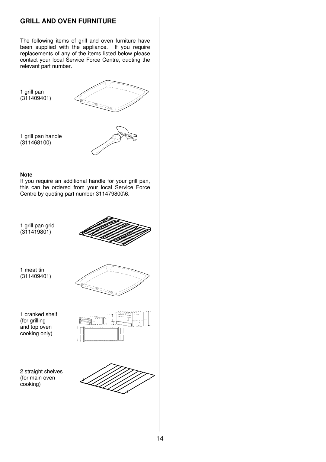 Zanussi ZDQ 895 manual Grill and Oven Furniture 