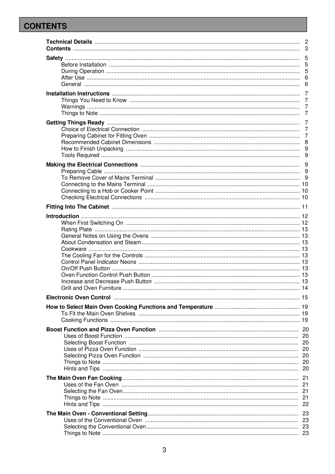 Zanussi ZDQ 895 manual Contents 