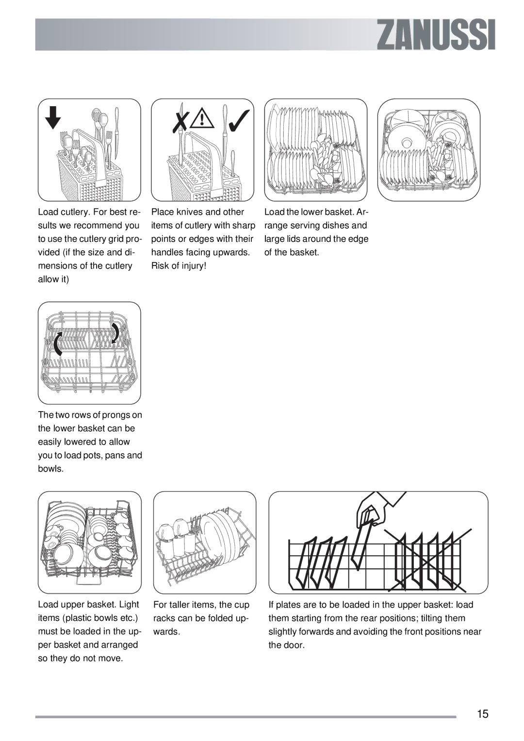 Zanussi ZDT 311 user manual 