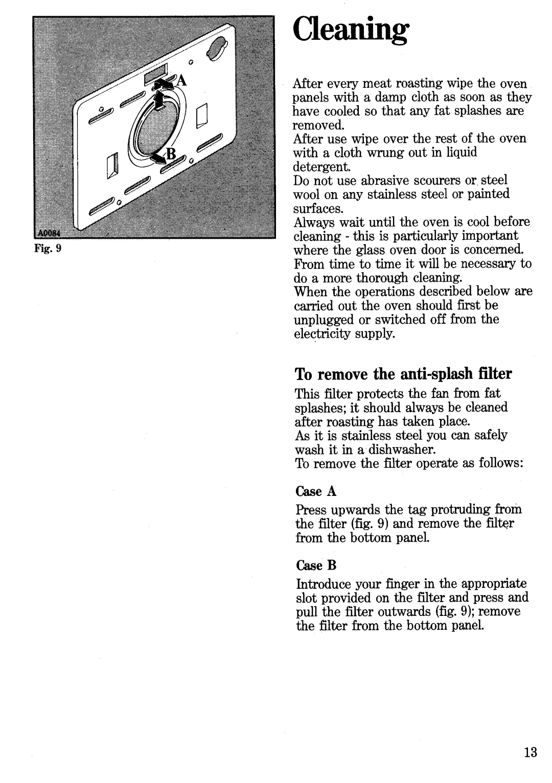 Zanussi ZE 943 B manual 