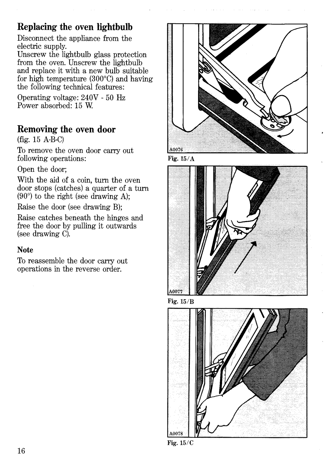 Zanussi ZE 943 B manual 