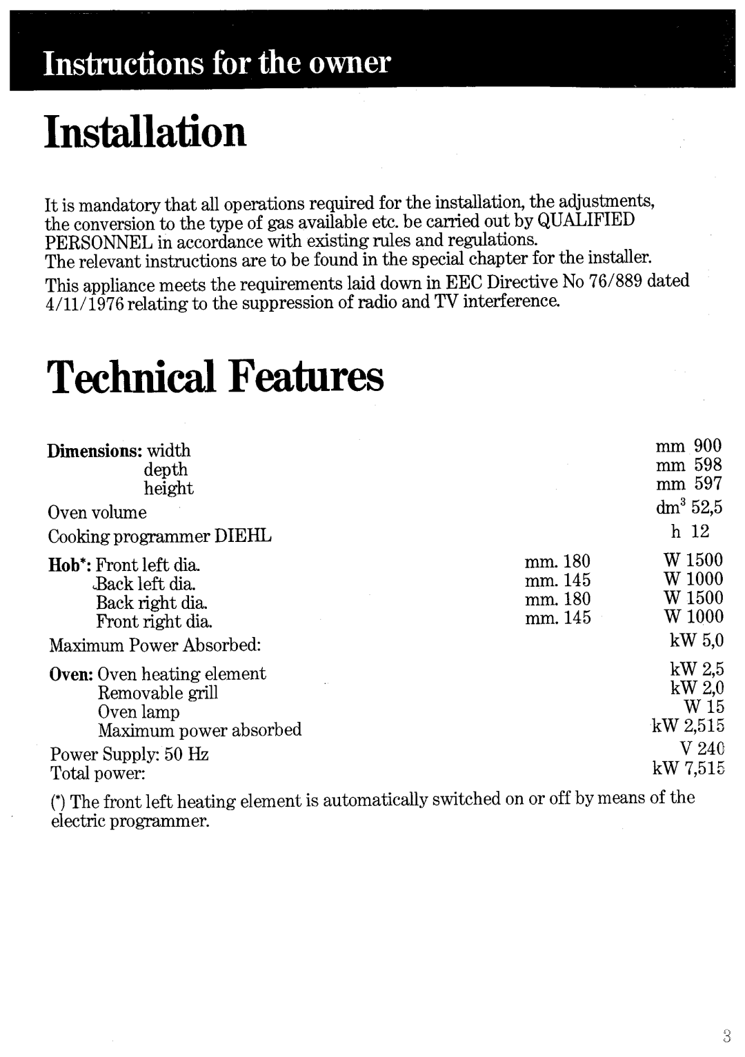 Zanussi ZE942 manual 