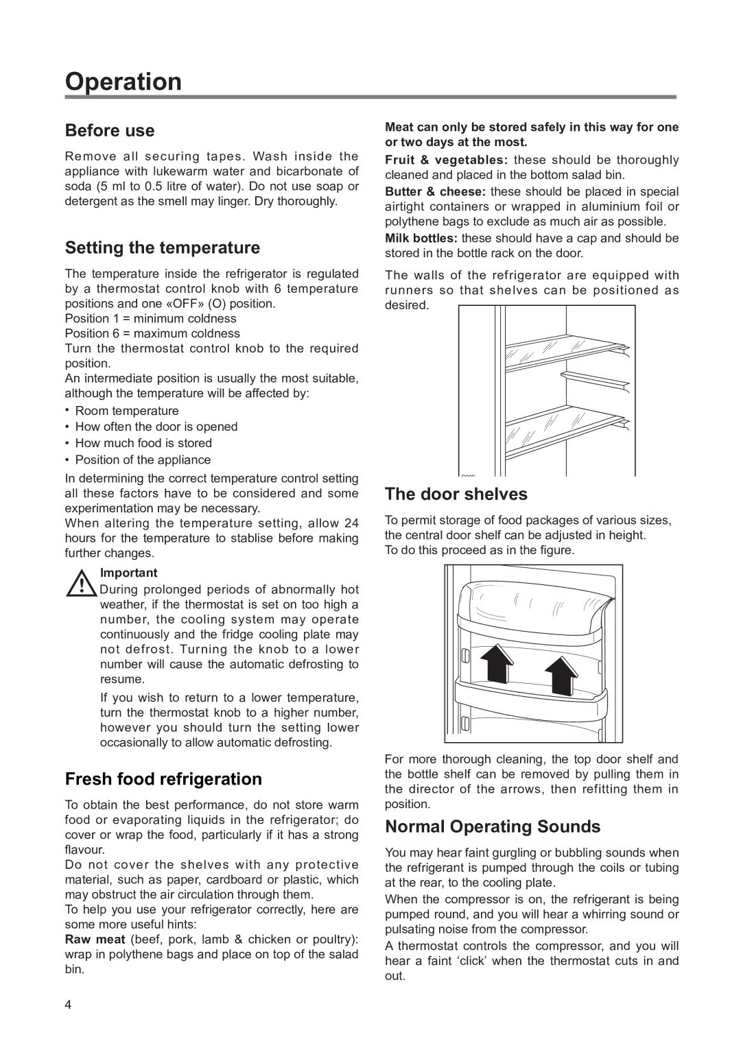 Zanussi ZERT 6674 S manual Operation 