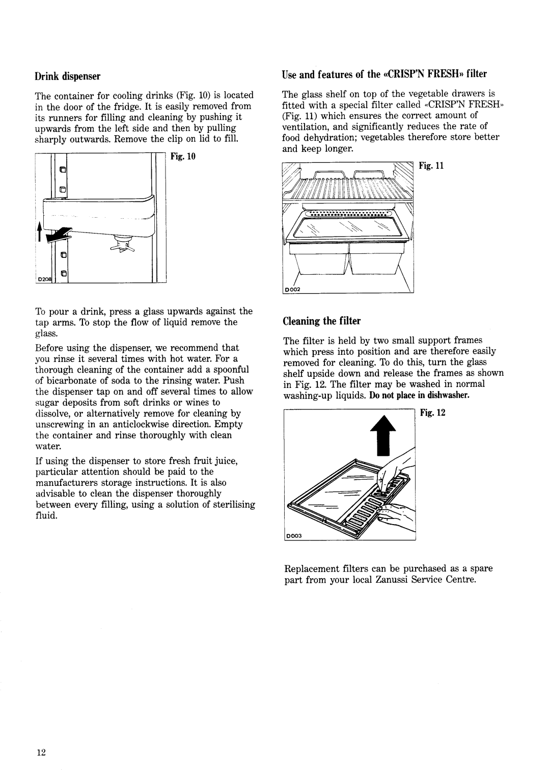 Zanussi ZF 80/30 FF manual 