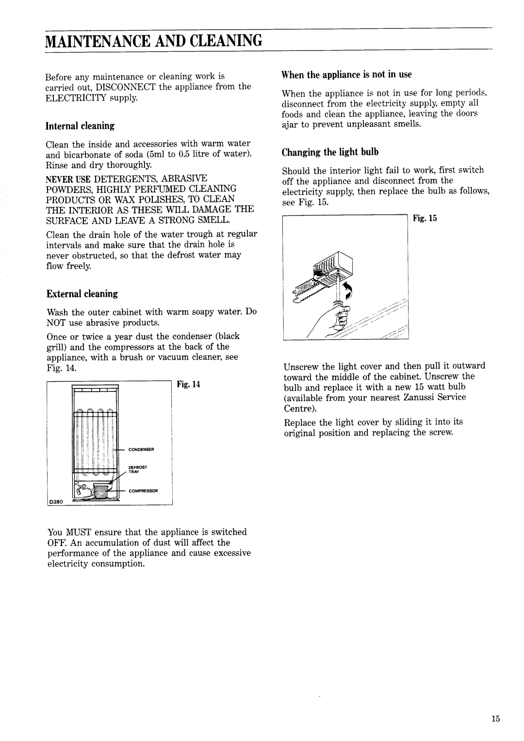 Zanussi ZF 80/30 FF manual 