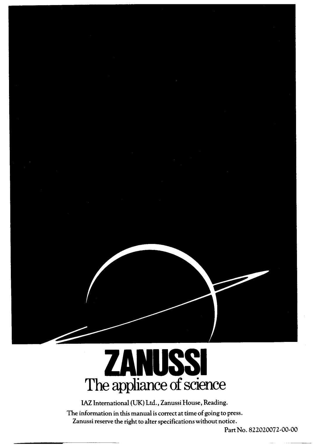 Zanussi ZF36/45 manual 