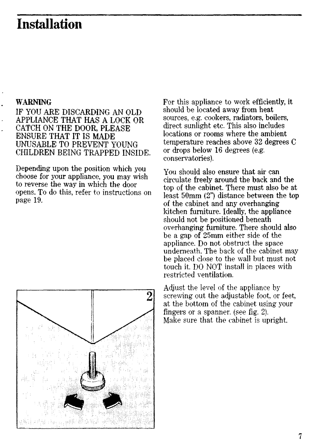 Zanussi ZF45 manual 