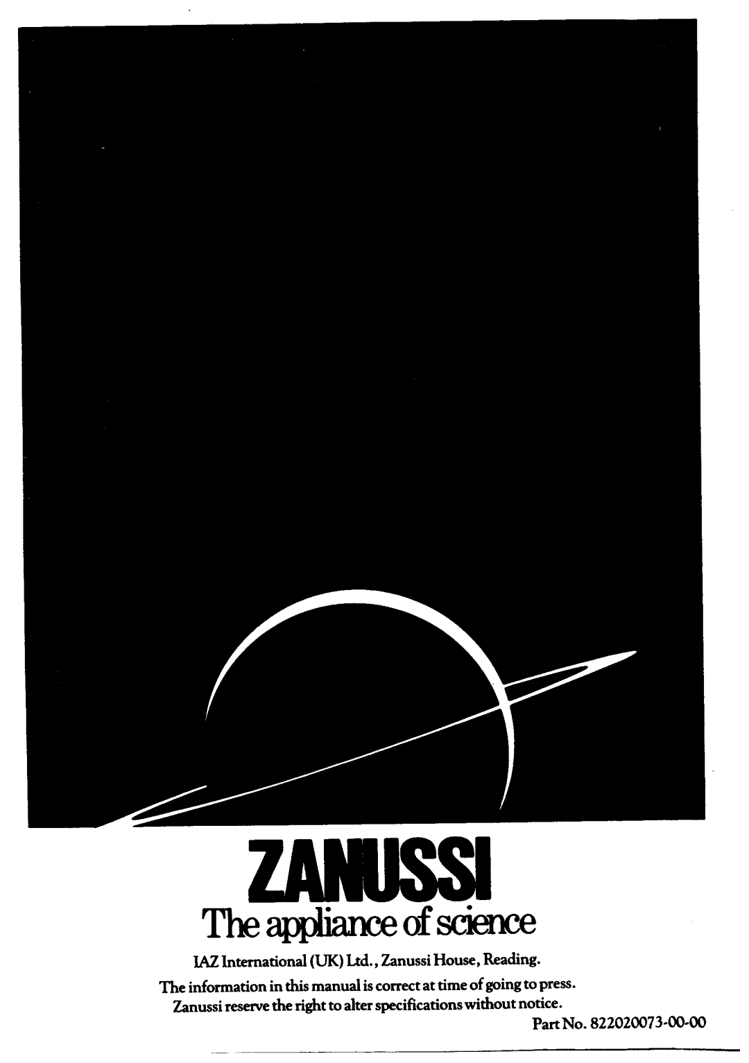 Zanussi ZF47/55 manual 