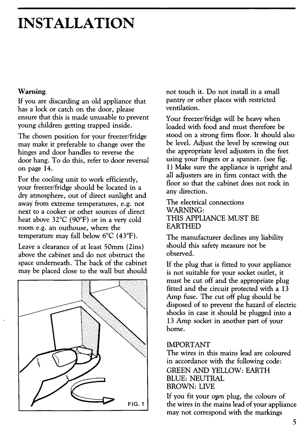 Zanussi ZF47/55 manual 