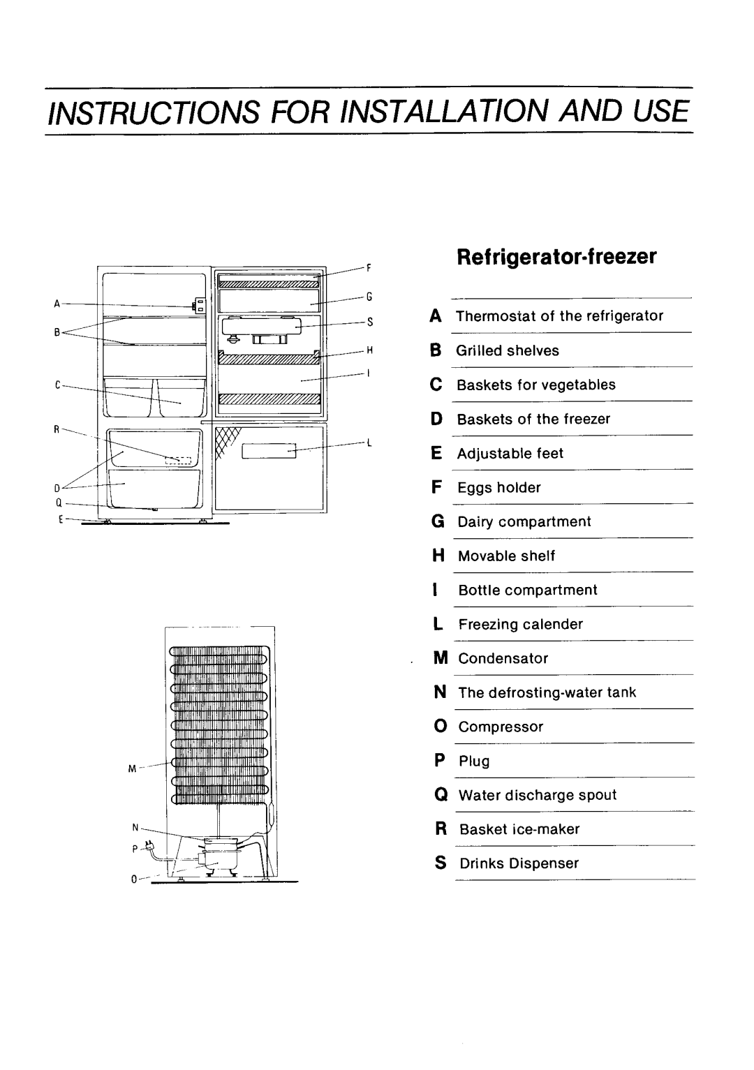 Zanussi ZF49/54 manual 