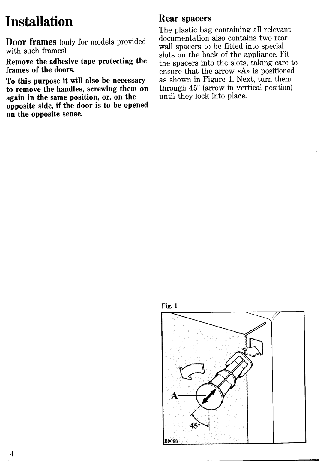 Zanussi ZF67/44 manual 