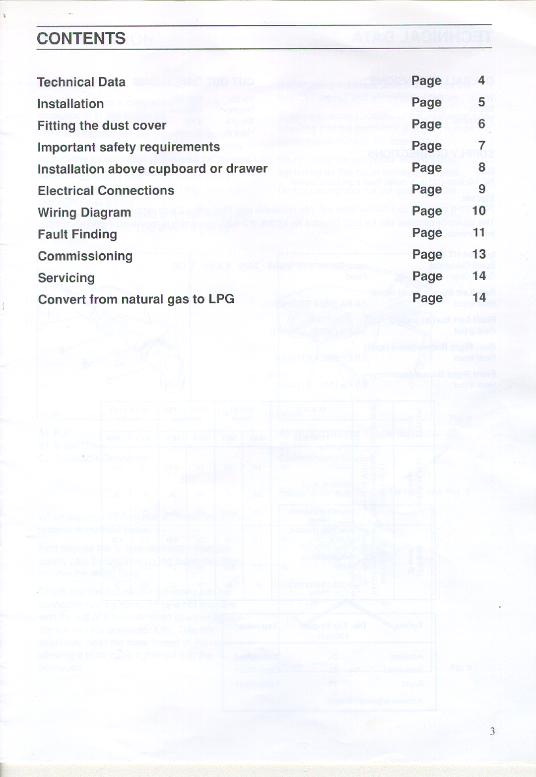 Zanussi ZGA 75 B manual 