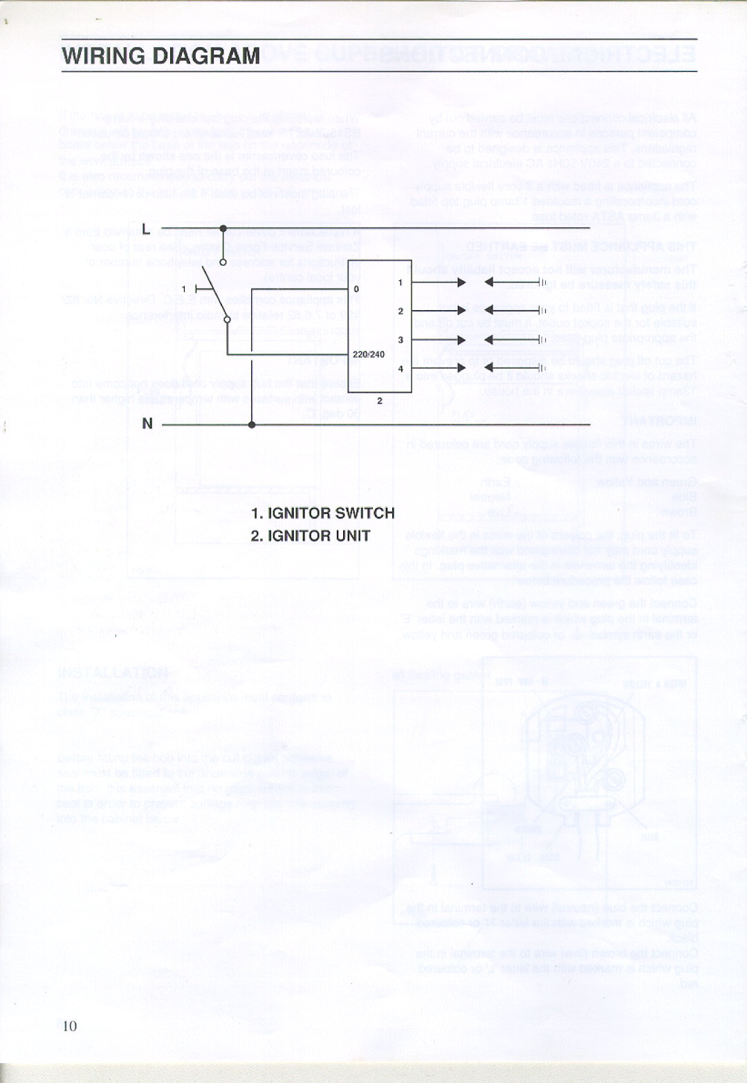 Zanussi ZGA 75 B manual 