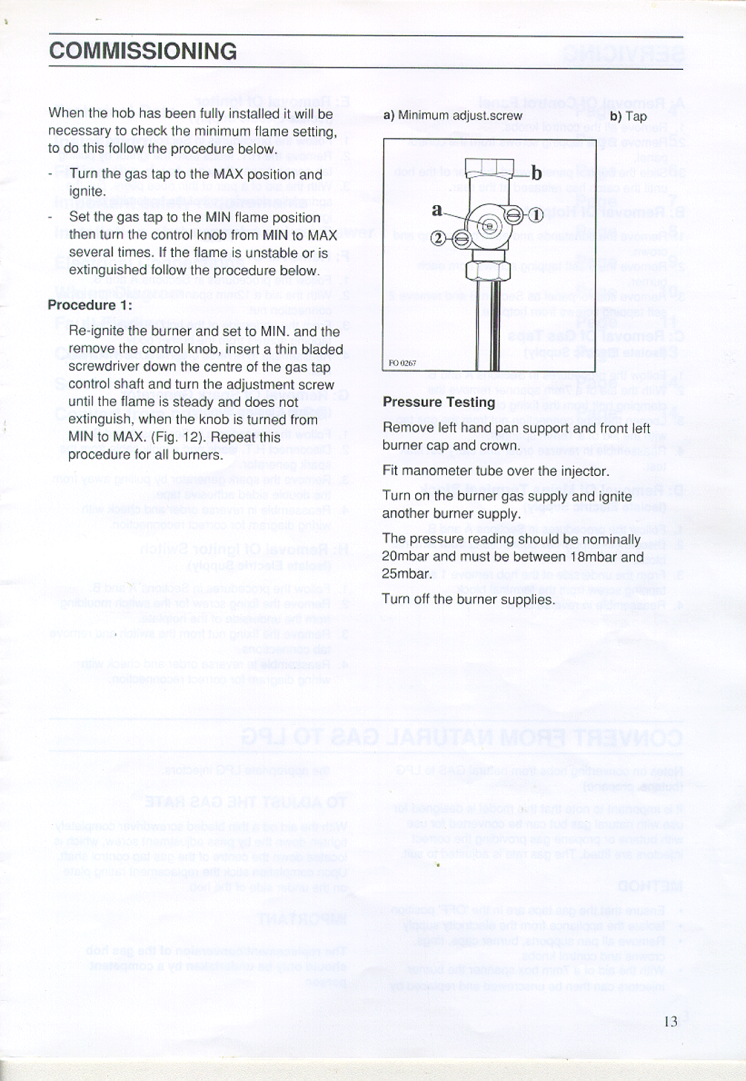 Zanussi ZGA 75 B manual 