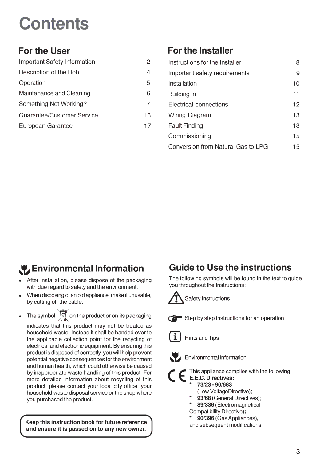 Zanussi ZGF 782 CTX, ZGF 782 CTN manual Contents 