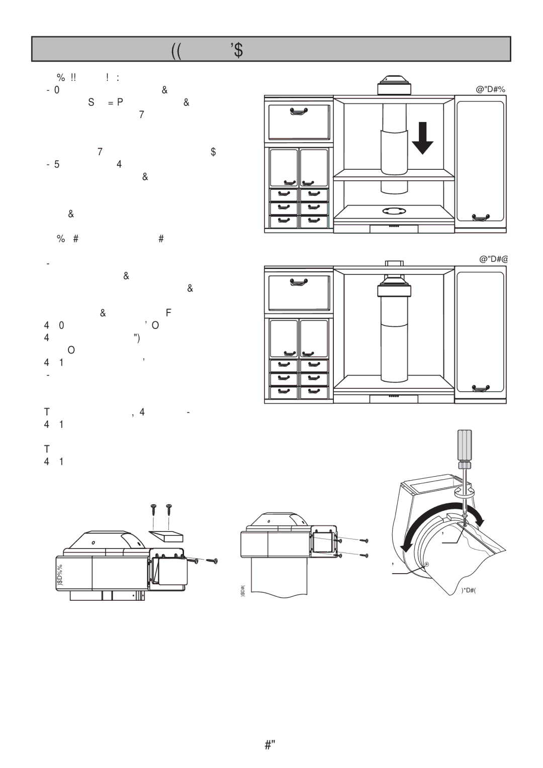 Zanussi ZHC 95 ALU manual Drilling the shelves, Direction and position of the ducting fan unit 