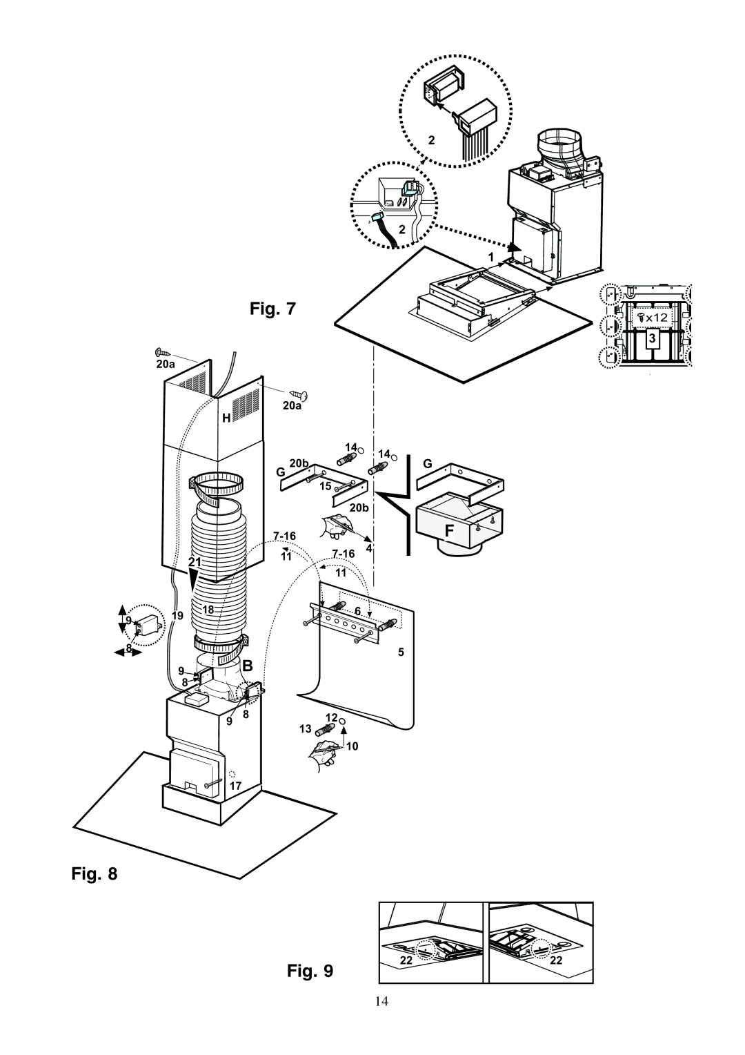 Zanussi ZHC 955 manual 20a 20b 