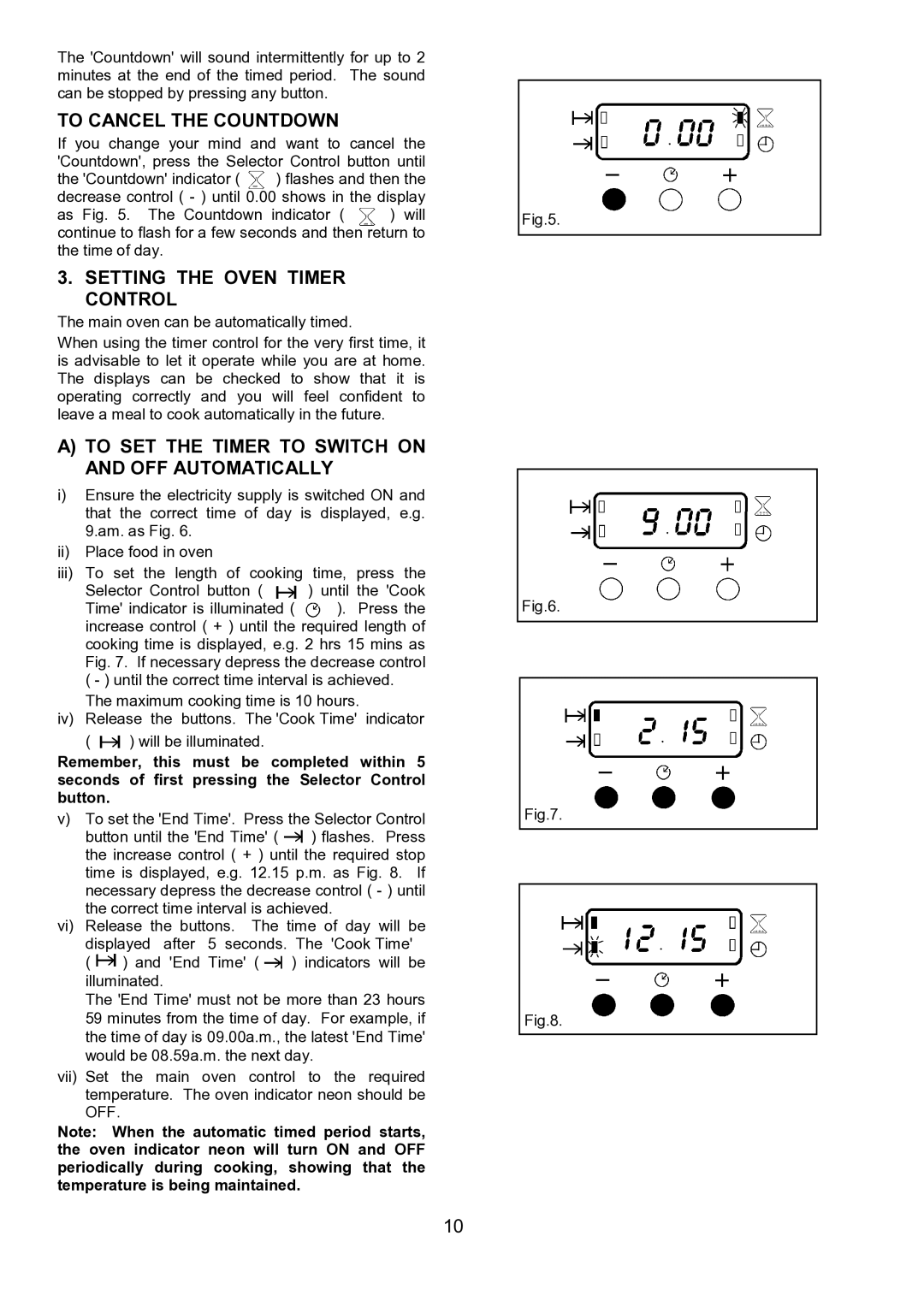 Zanussi ZHF 470 manual To Cancel the Countdown, Setting the Oven Timer Control 