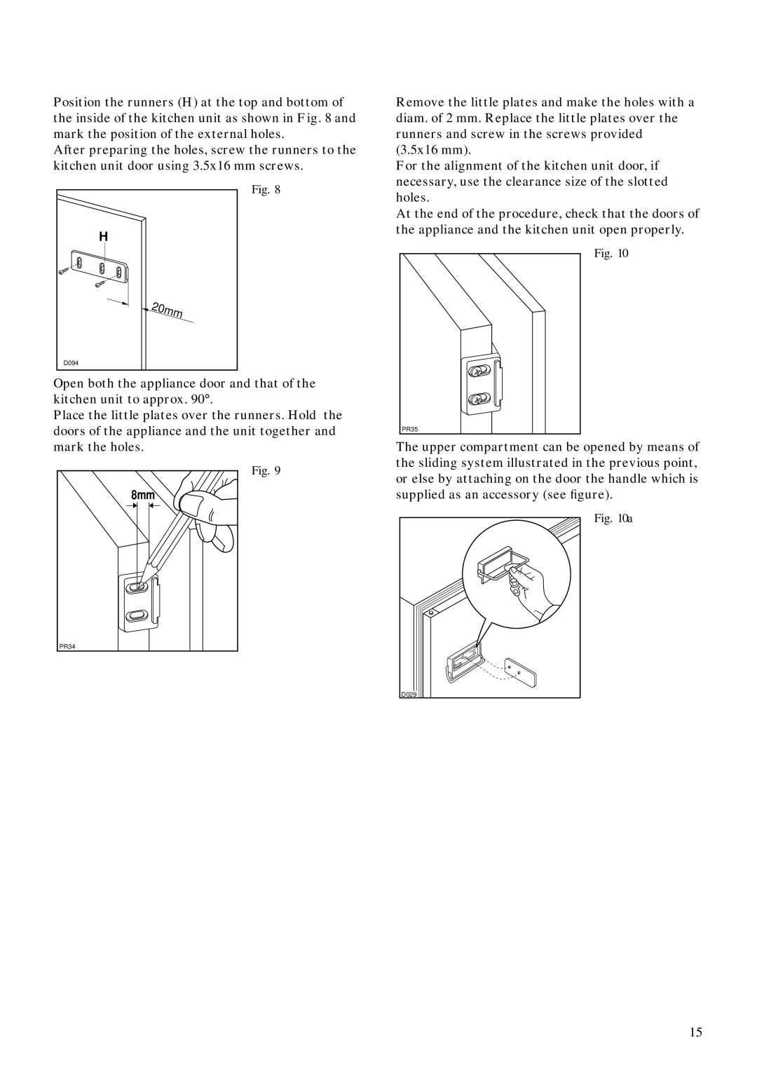 Zanussi ZI 428 D manual 8mm 