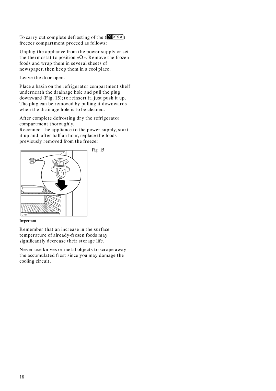 Zanussi ZI 428 D manual D167 