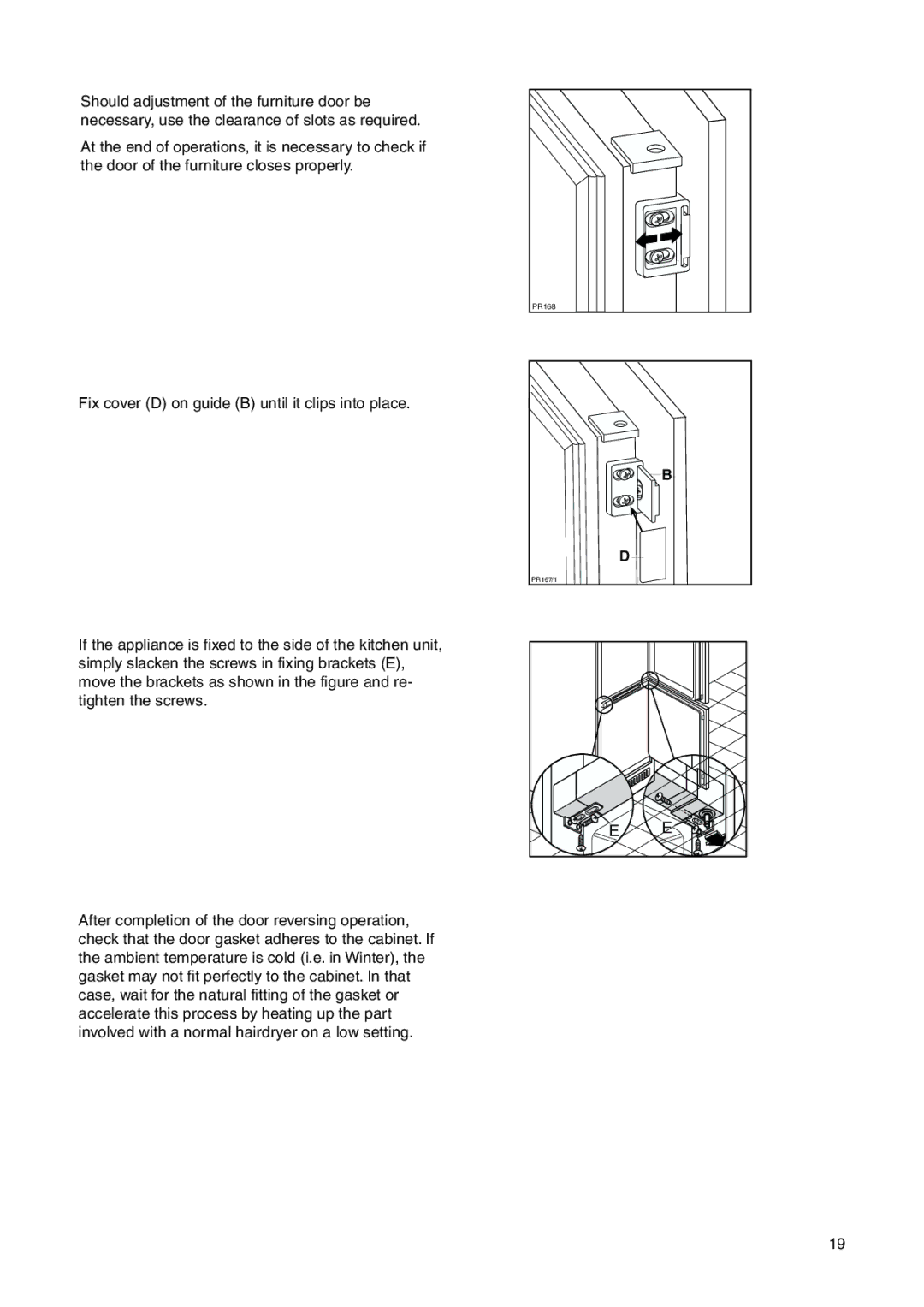 Zanussi ZI 921/8 FF manual PR167/1 