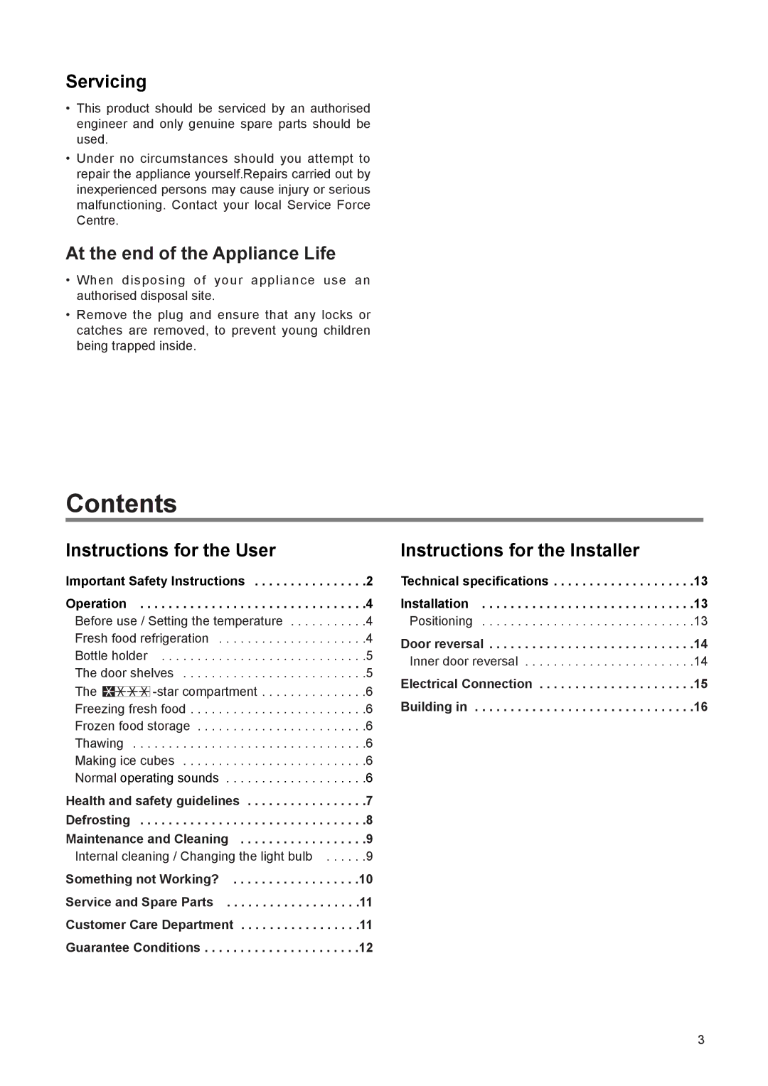 Zanussi ZI 9224 manual Contents 