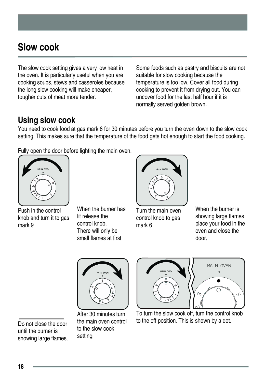 Zanussi ZKG5020 manual Slow cook, Using slow cook 