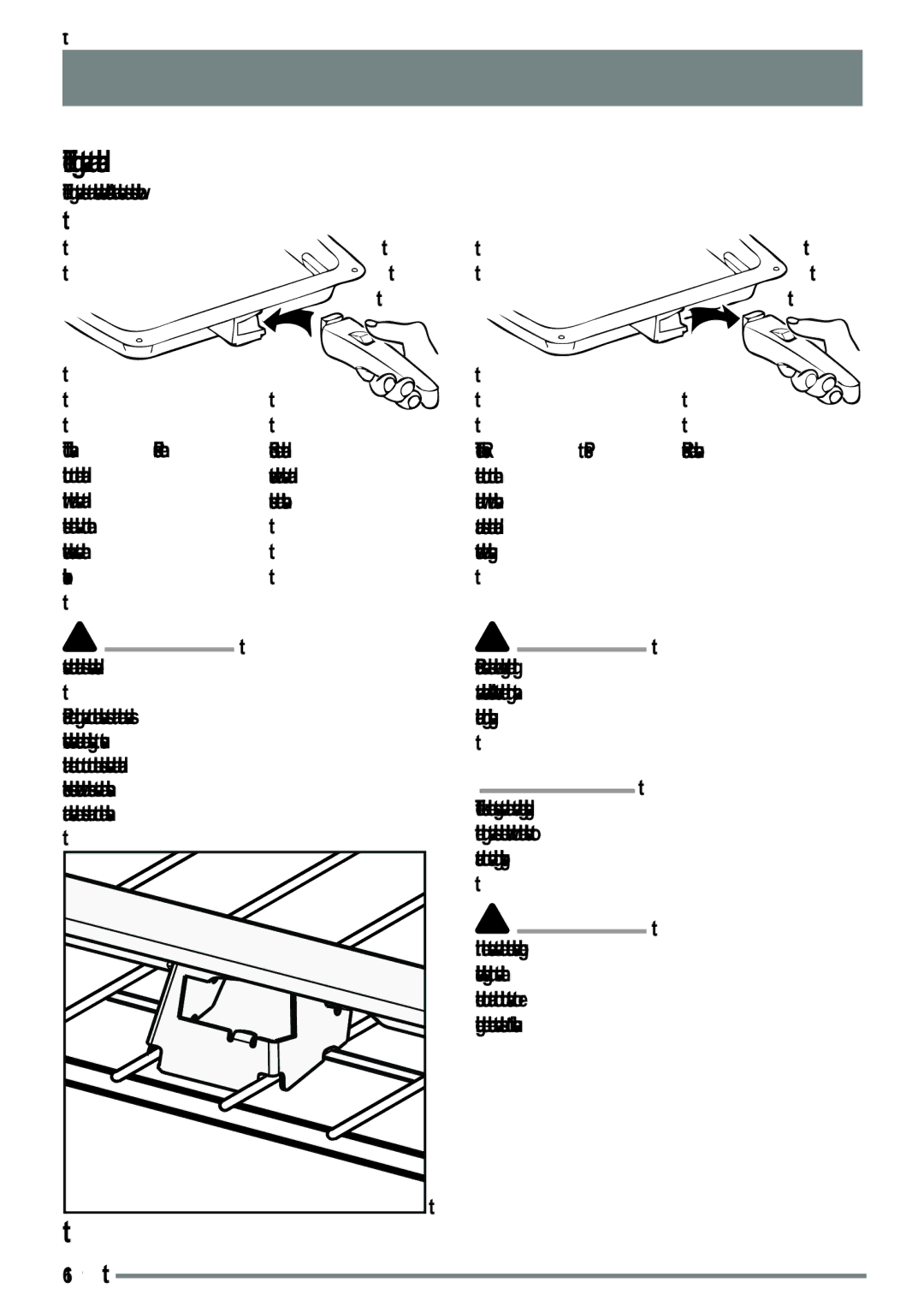 Zanussi ZKG6040ZKG6040WFN user manual Grill pan and handle, To Remove. Press, Button on, Slide the handle Towards the right 