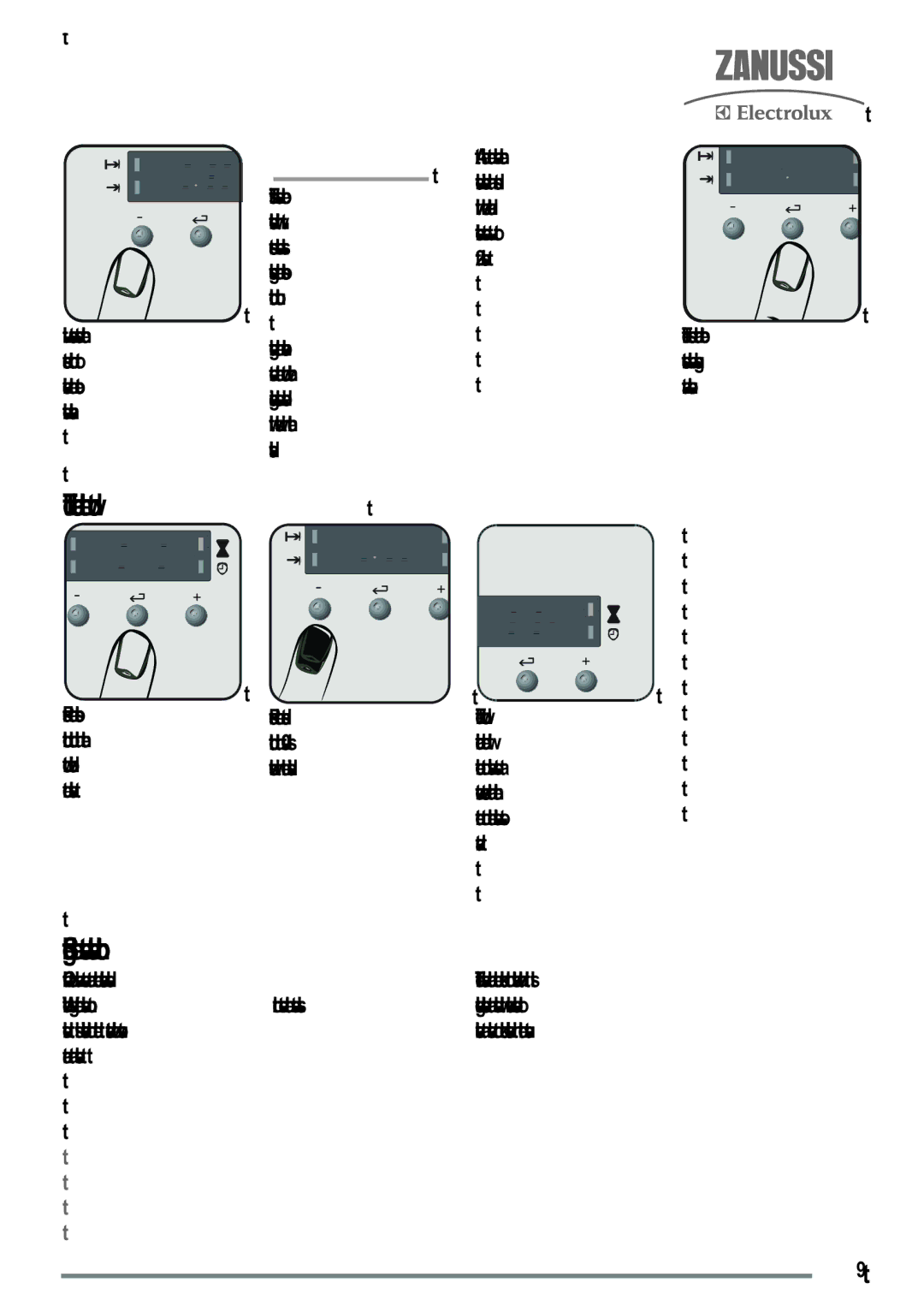 Zanussi ZKG6040ZKG6040WFN user manual To cancel the countdown, Press the selector, Countdown indicator, Neon flashes 