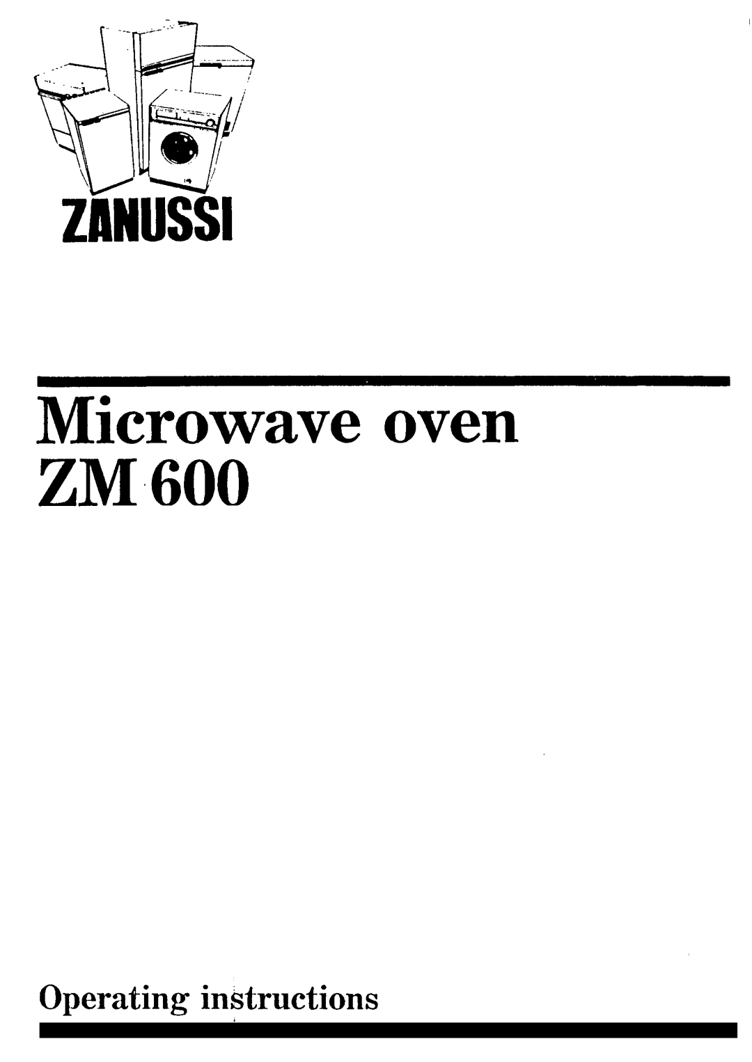 Zanussi ZM 600 manual 