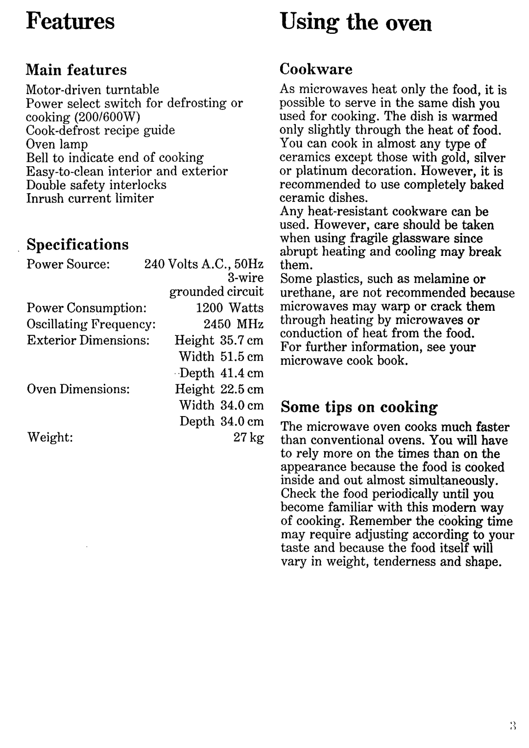 Zanussi ZM 600 manual 