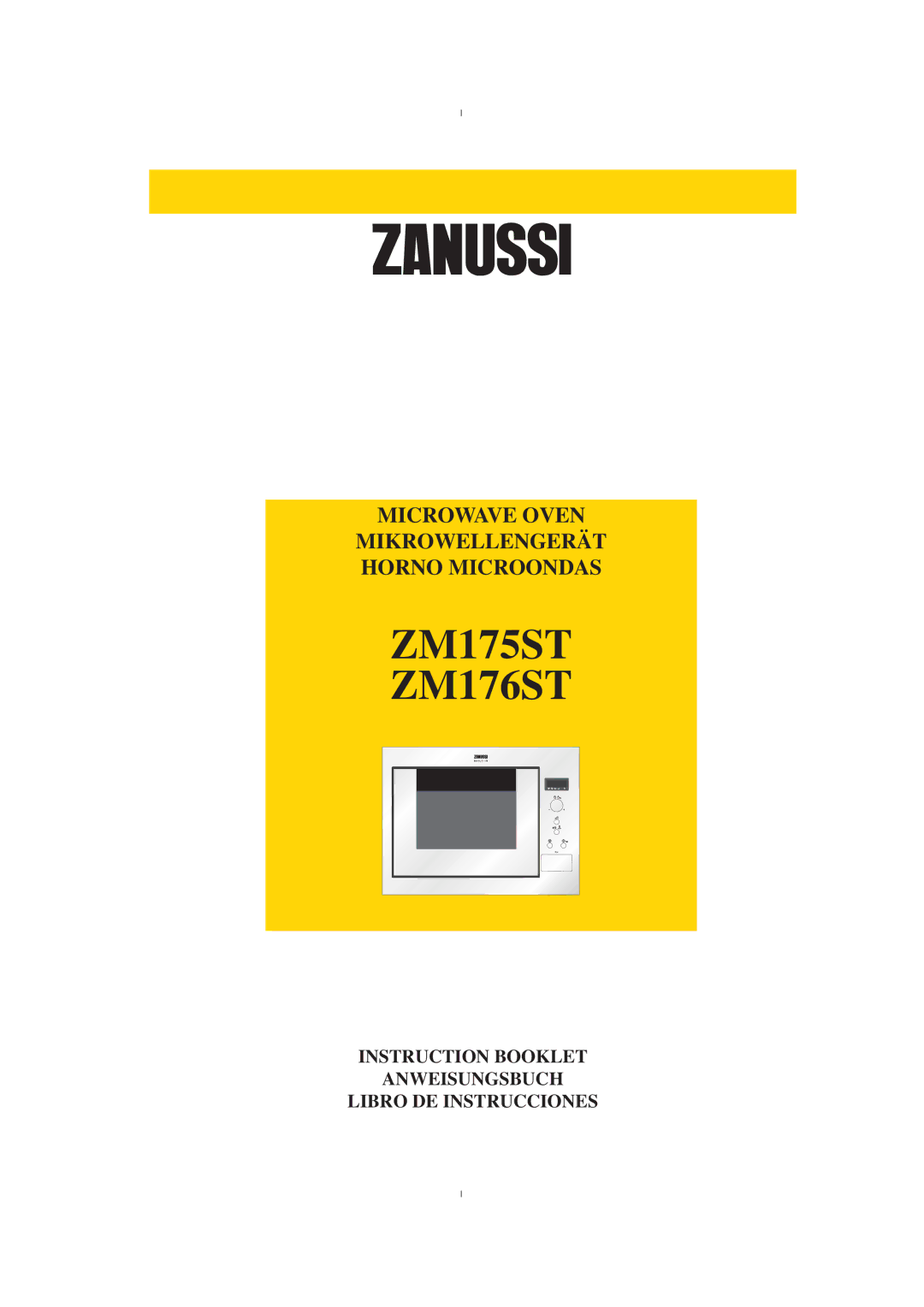 Zanussi manual ZM175ST ZM176ST 