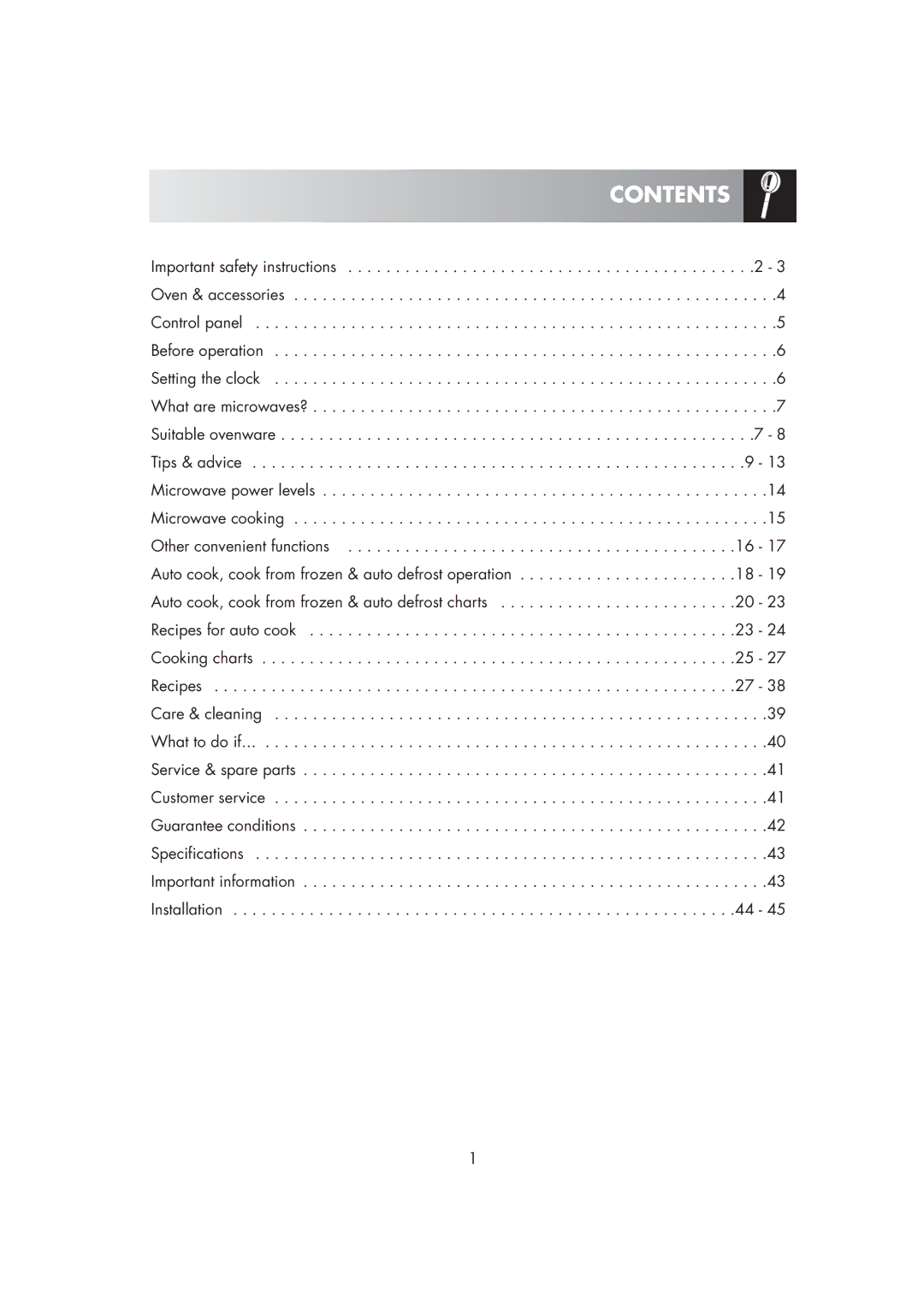 Zanussi ZM266ST manual Contents 