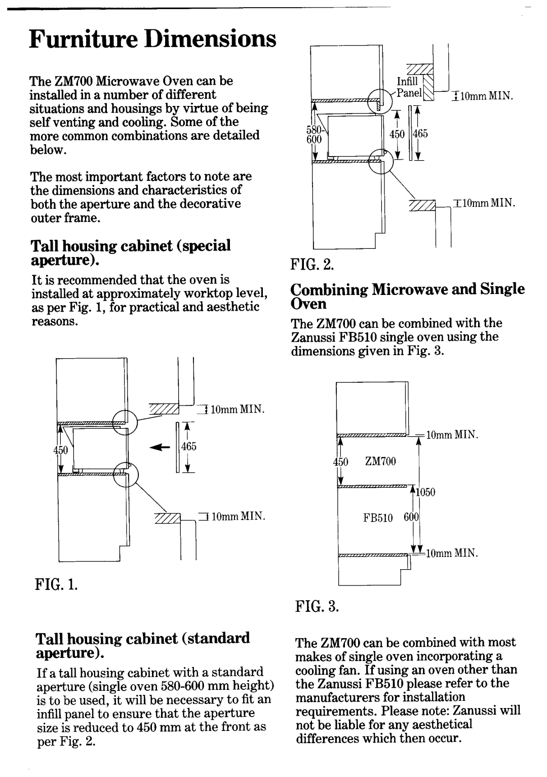 Zanussi ZM700 manual 